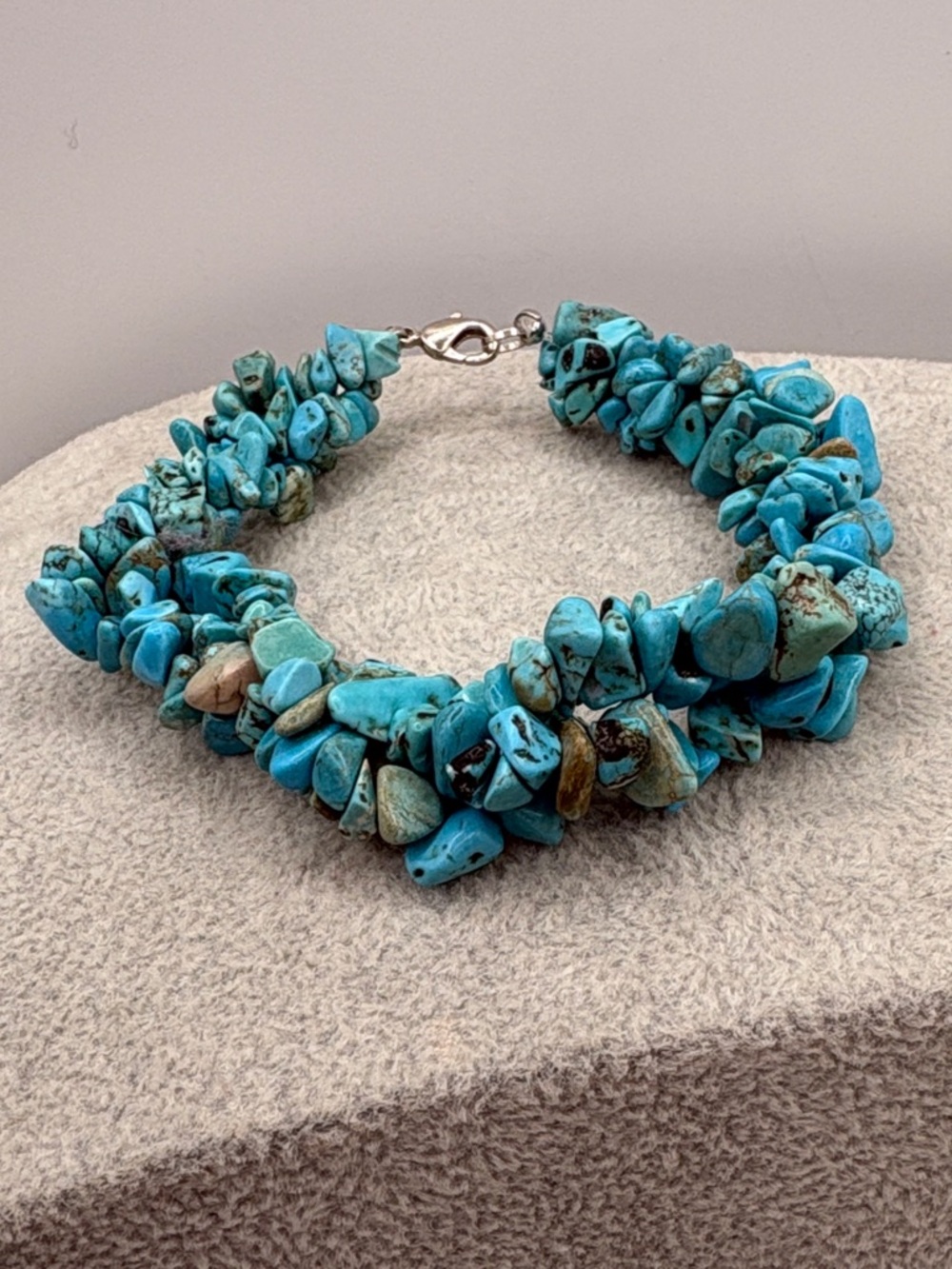 Chunky Turquoise Southwestern Chip Bracelet 6.75”